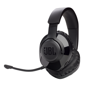 JBL Free WFH Wireless - Black - Wireless over-ear headset with detachable mic - Hero